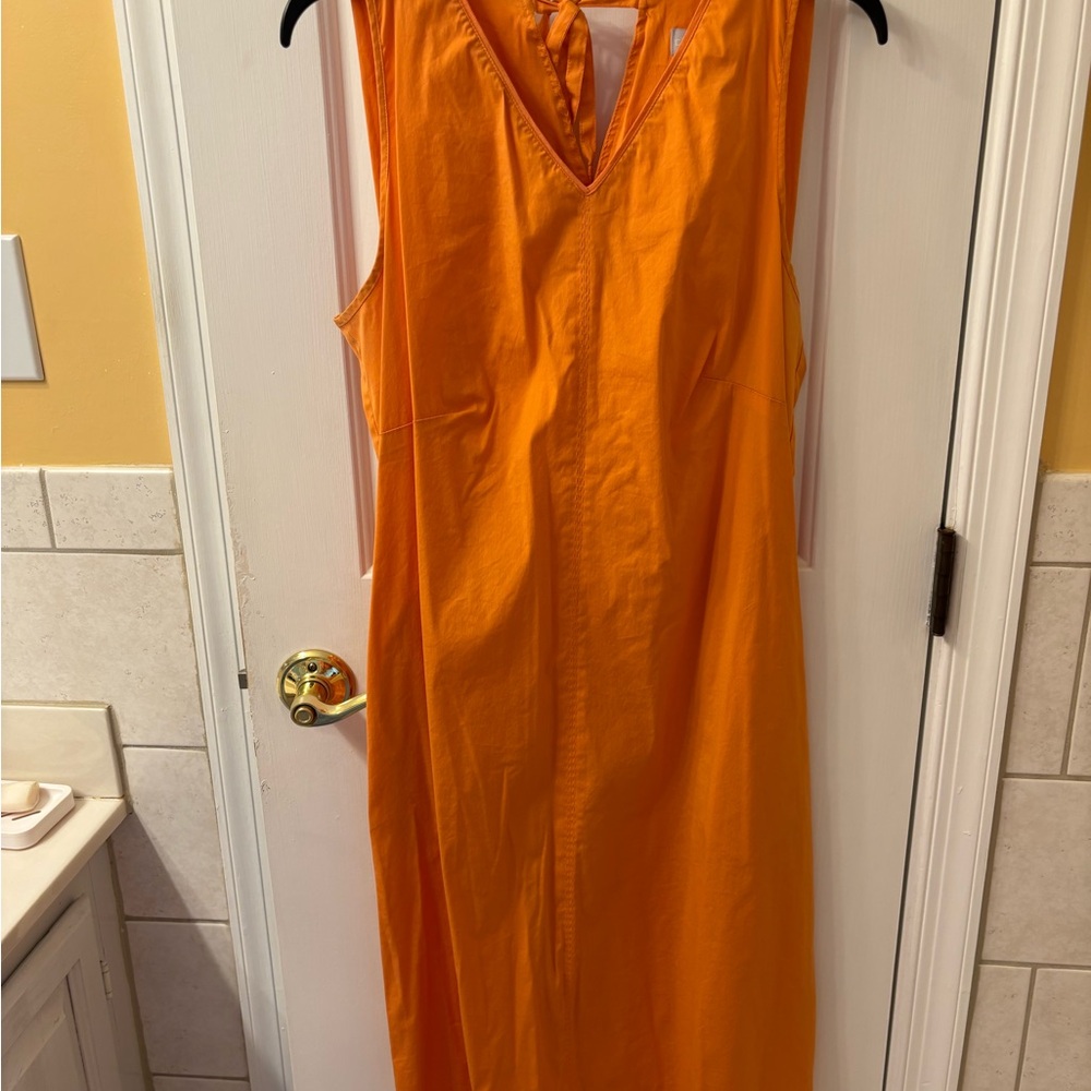 Chico's Bold Orange V-Neck Top